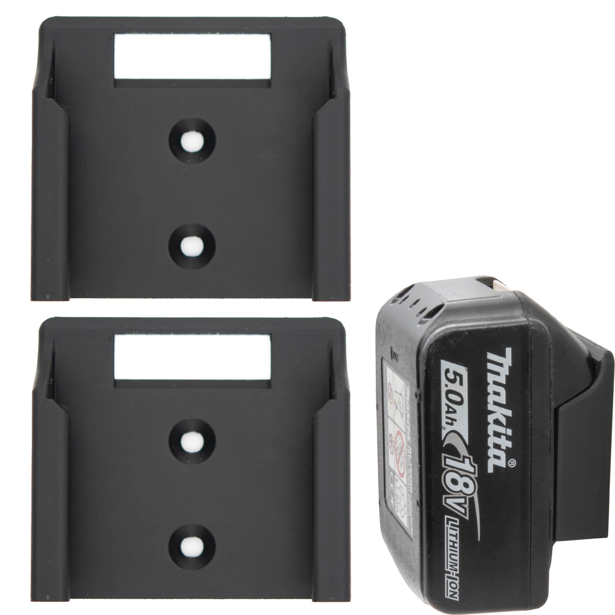 Akkuhalter kompatibel mit Makita Akku Wandhalter Akkuwandhalter Wandhalterung Halter 18V