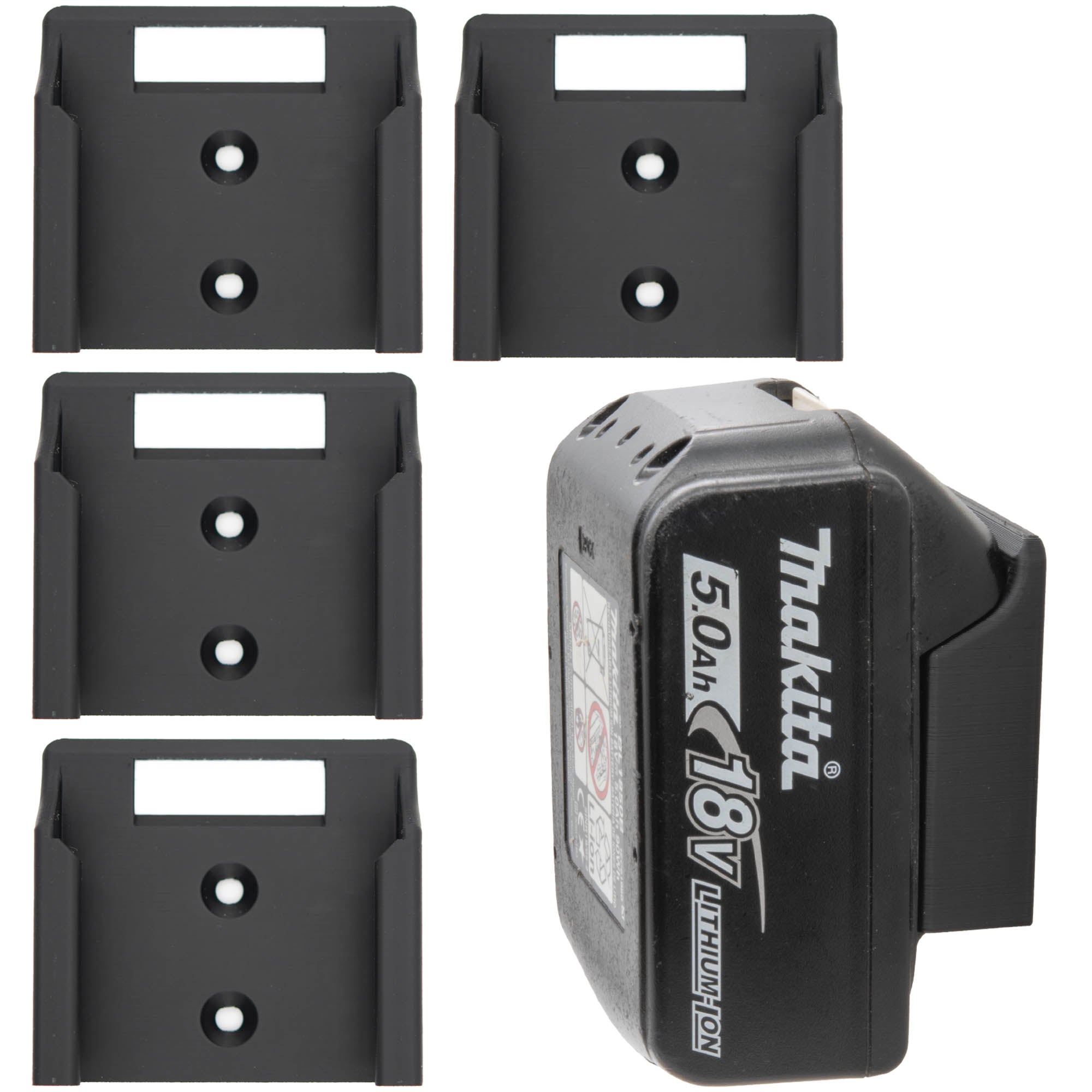 Akkuhalter kompatibel mit Makita Akku Wandhalter Akkuwandhalter Wandhalterung Halter 18V