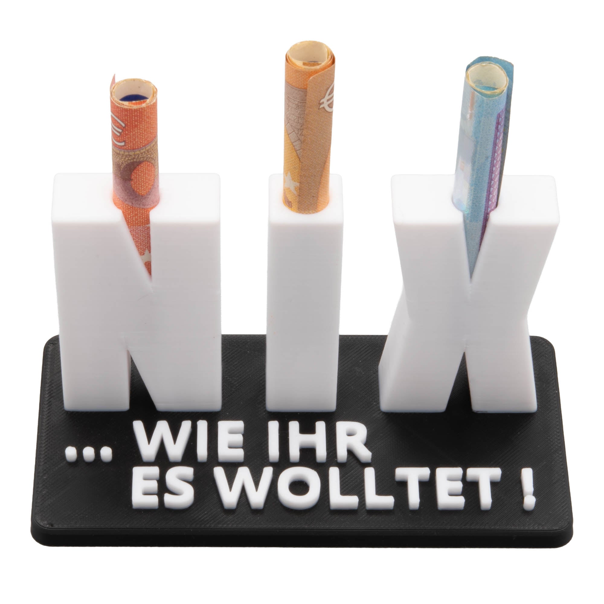 Geschenk Nichts NIX Geldgeschenk Geschenkidee Geldscheingeschenk Geburtstag