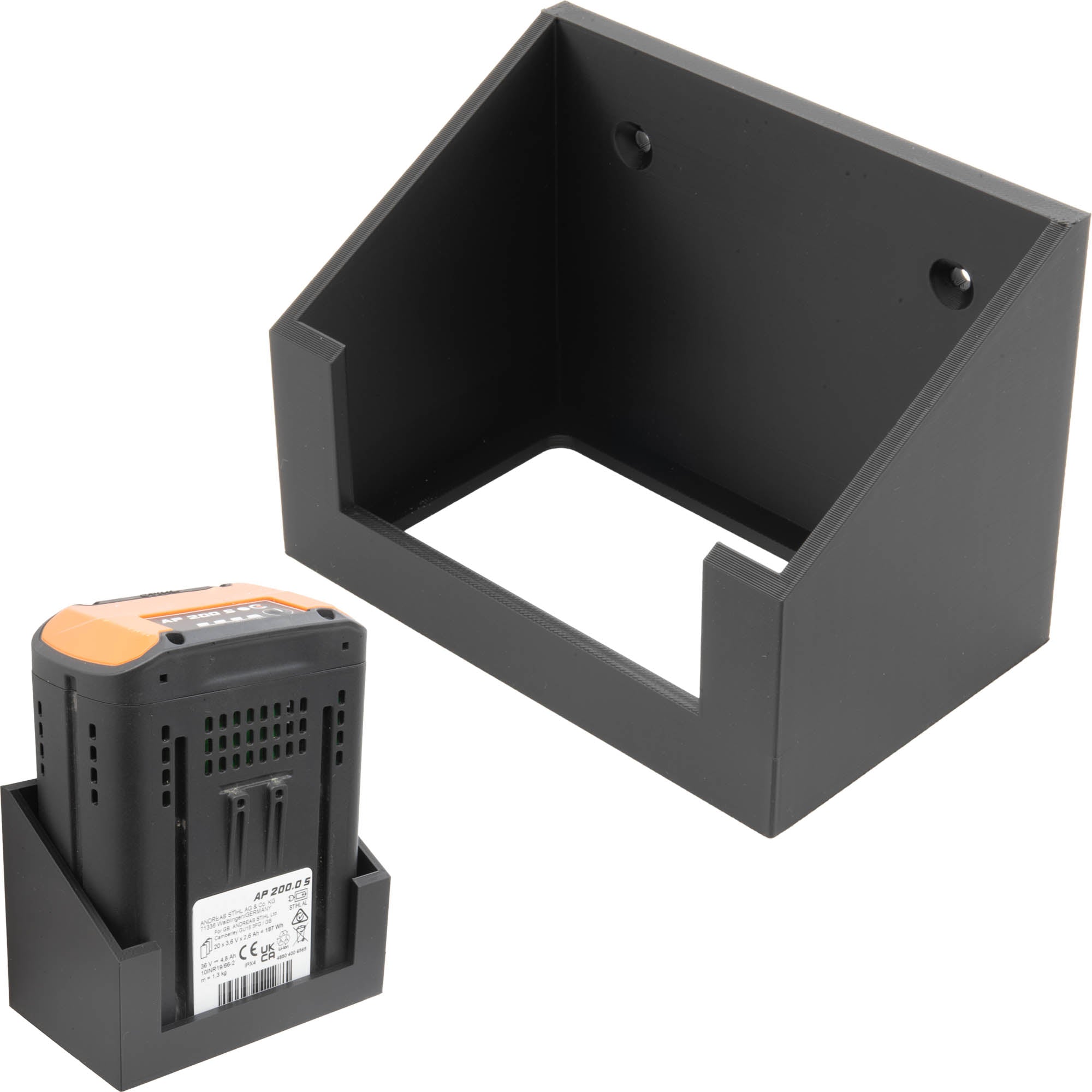 Akkuhalter kompatibel mit Stihl Akku AP Wandhalter Akkuwandhalter Wandhalterung Halter