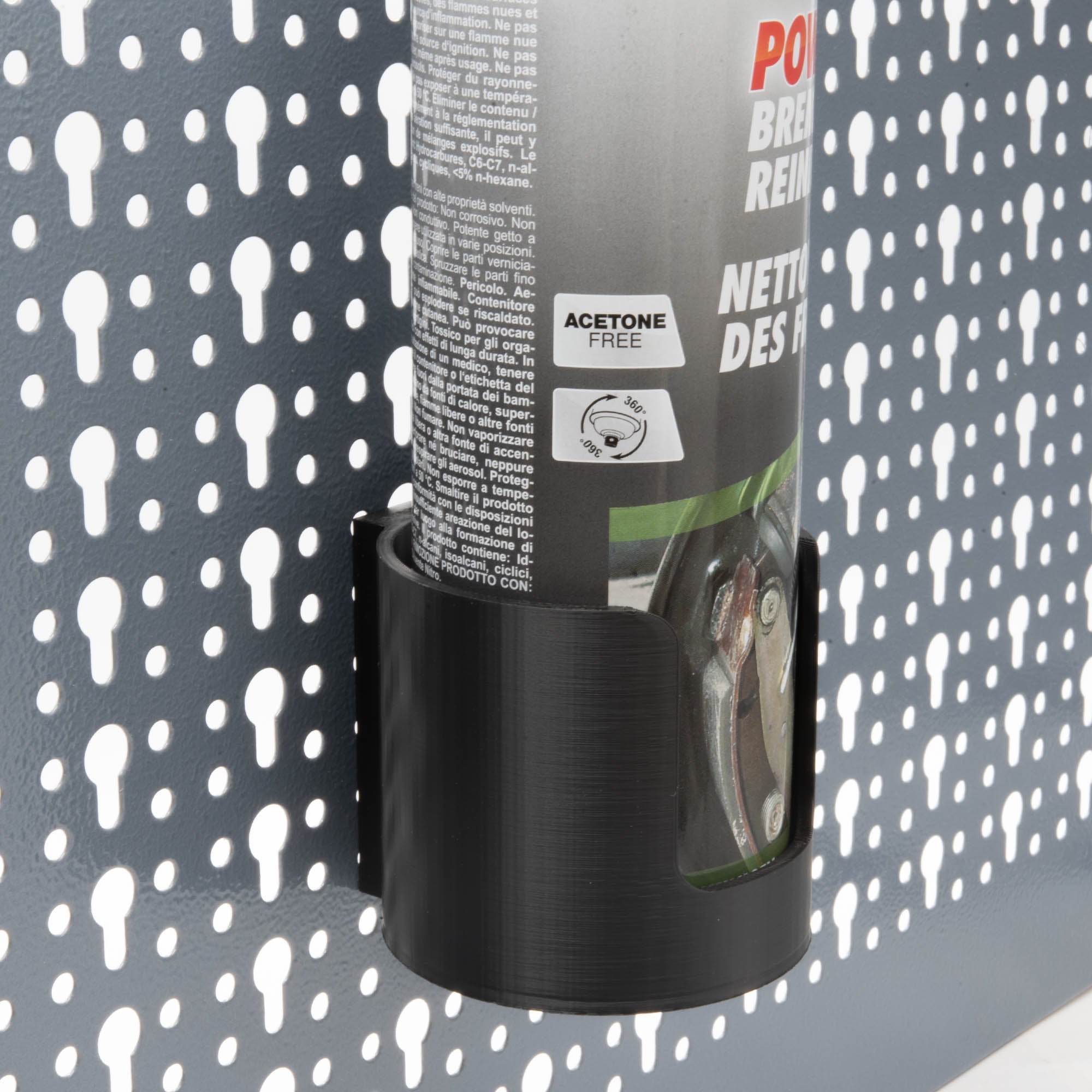 Dosenhalter kompatibel mit Küpper Lochwand Werkzeugwand Sprühdosen Farbdosen Halterung