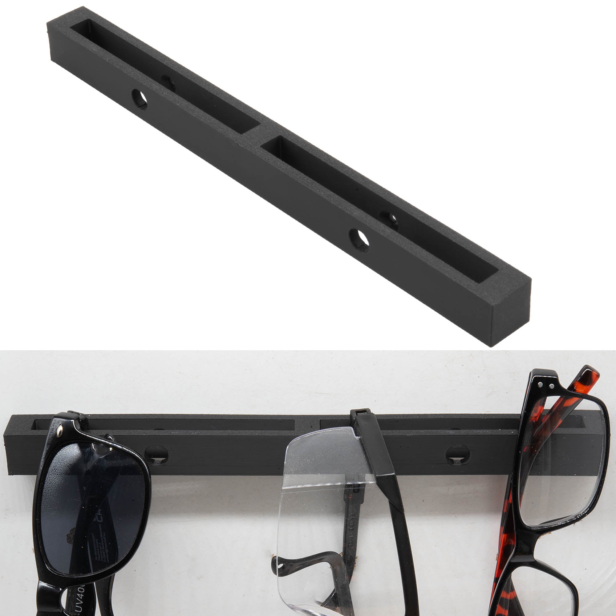 Brillenhalter Halterung Wandhalter Brillen Organizer Aufhänger Aufbewahrung S/W