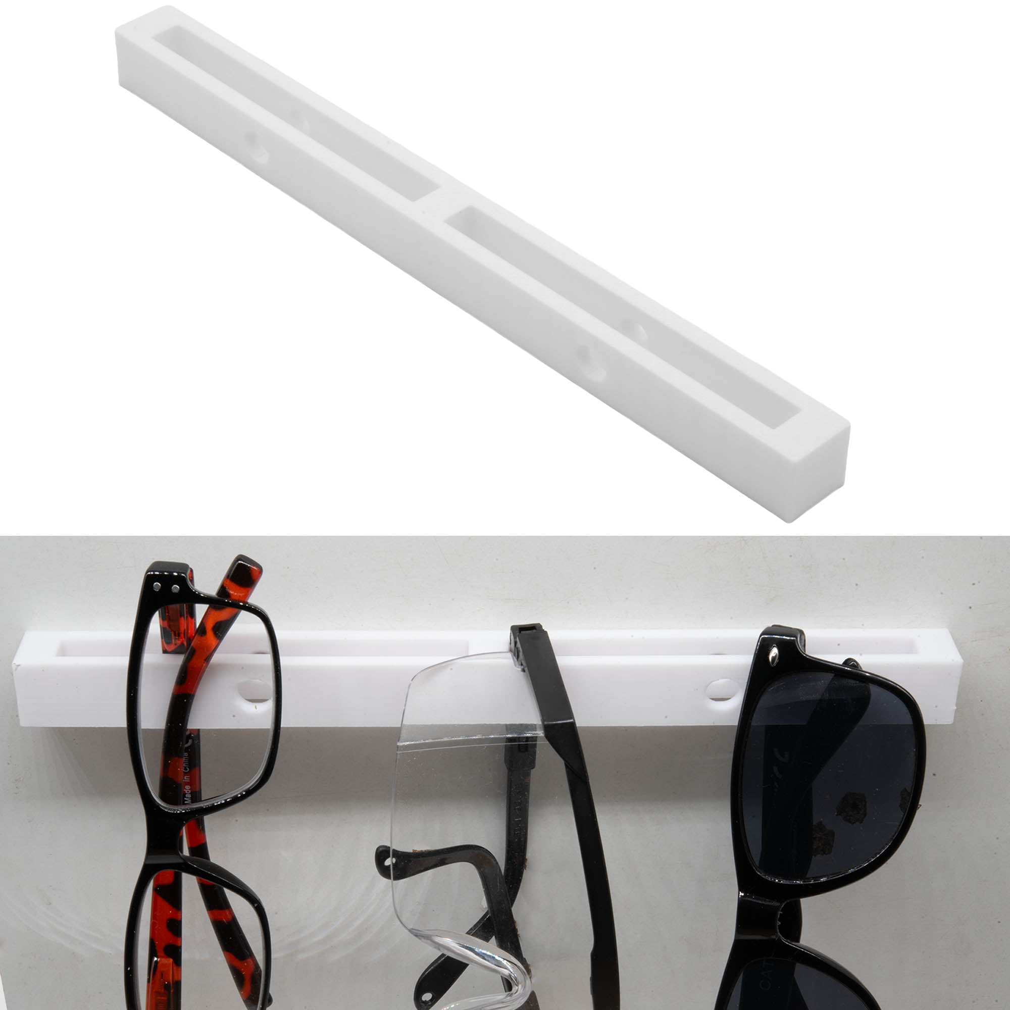 Brillenhalter Halterung Wandhalter Brillen Organizer Aufhänger Aufbewahrung S/W
