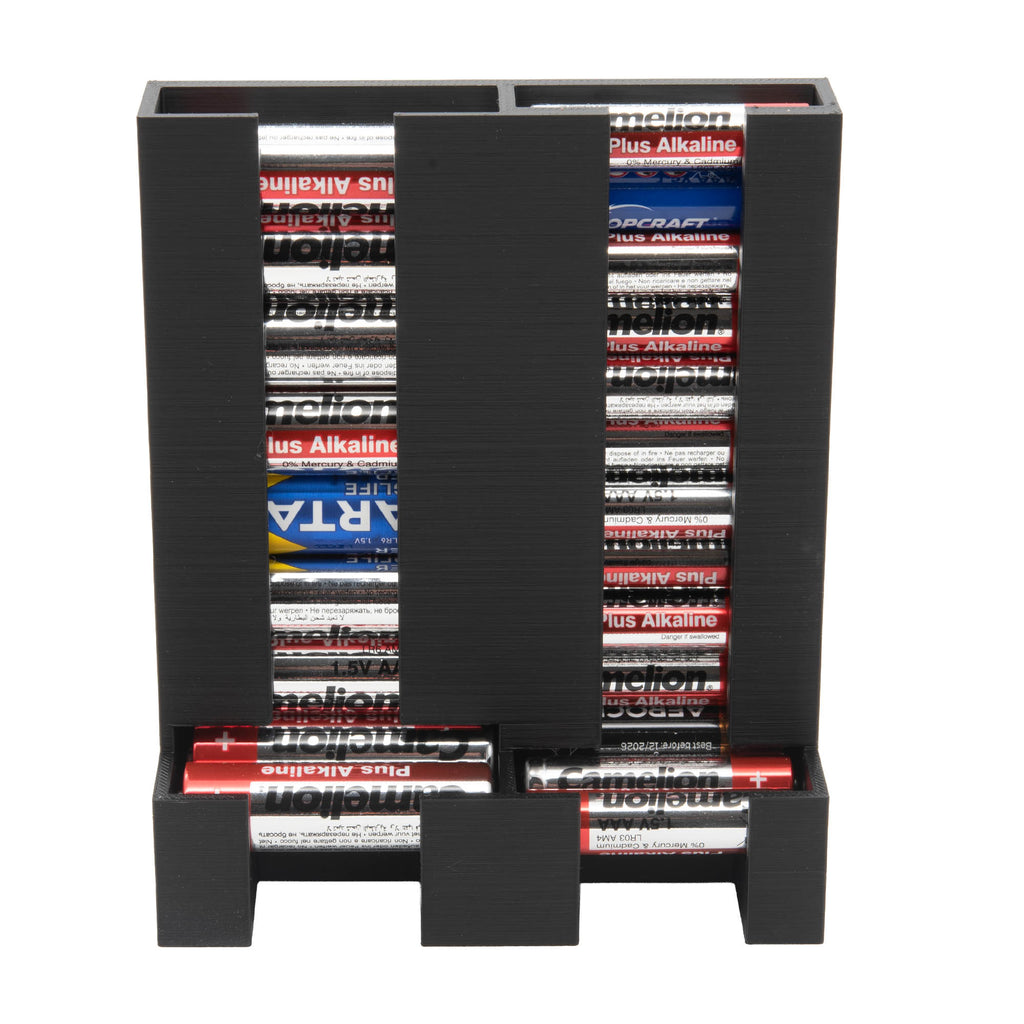 Batteriespender Batteriehalter Batteriebox Wandhalter Batterie Organizer AA/ AAA