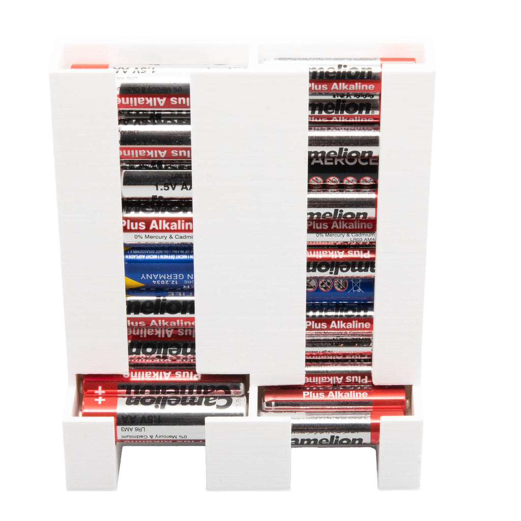 Batteriespender Batteriehalter Batteriebox Wandhalter Batterie Organizer AA/ AAA