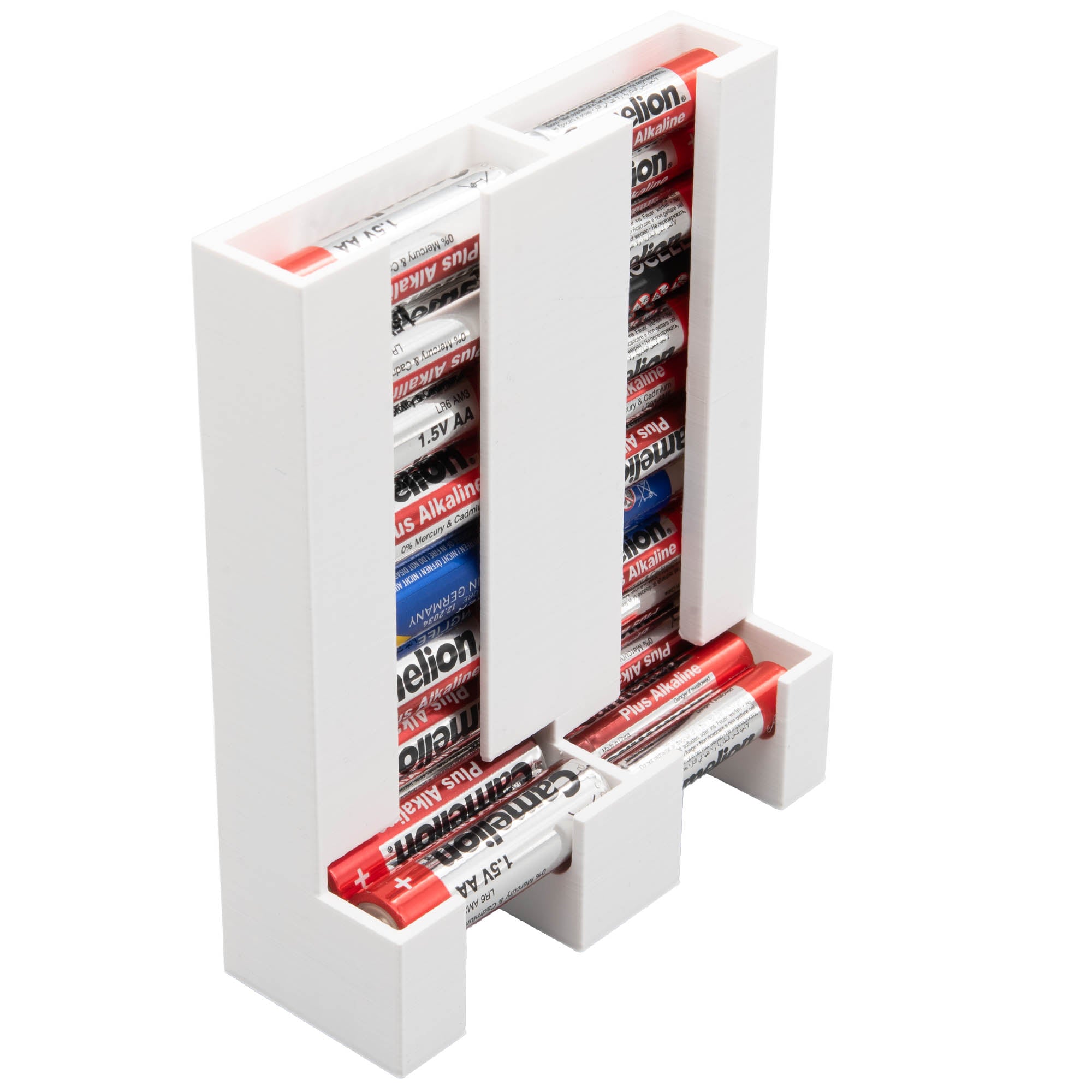 Batteriespender Batteriehalter Batteriebox Wandhalter Batterie Organizer AA/ AAA