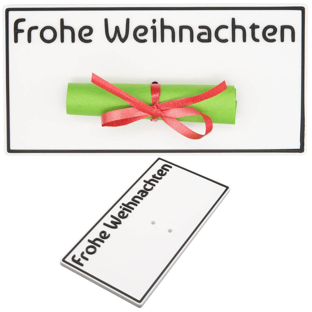 Geschenkidee Weihnachten Gutschein Weihnachtskarte Schein Merry Xmas Geschenk