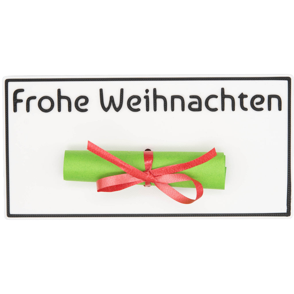 Geschenkidee Weihnachten Gutschein Weihnachtskarte Schein Merry Xmas Geschenk