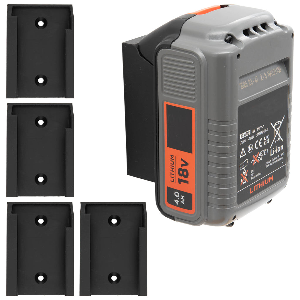 Akkuhalter Kompatibel mit BLACK+DECKER 18V Akku Wandhalter Halter Halterung Akku