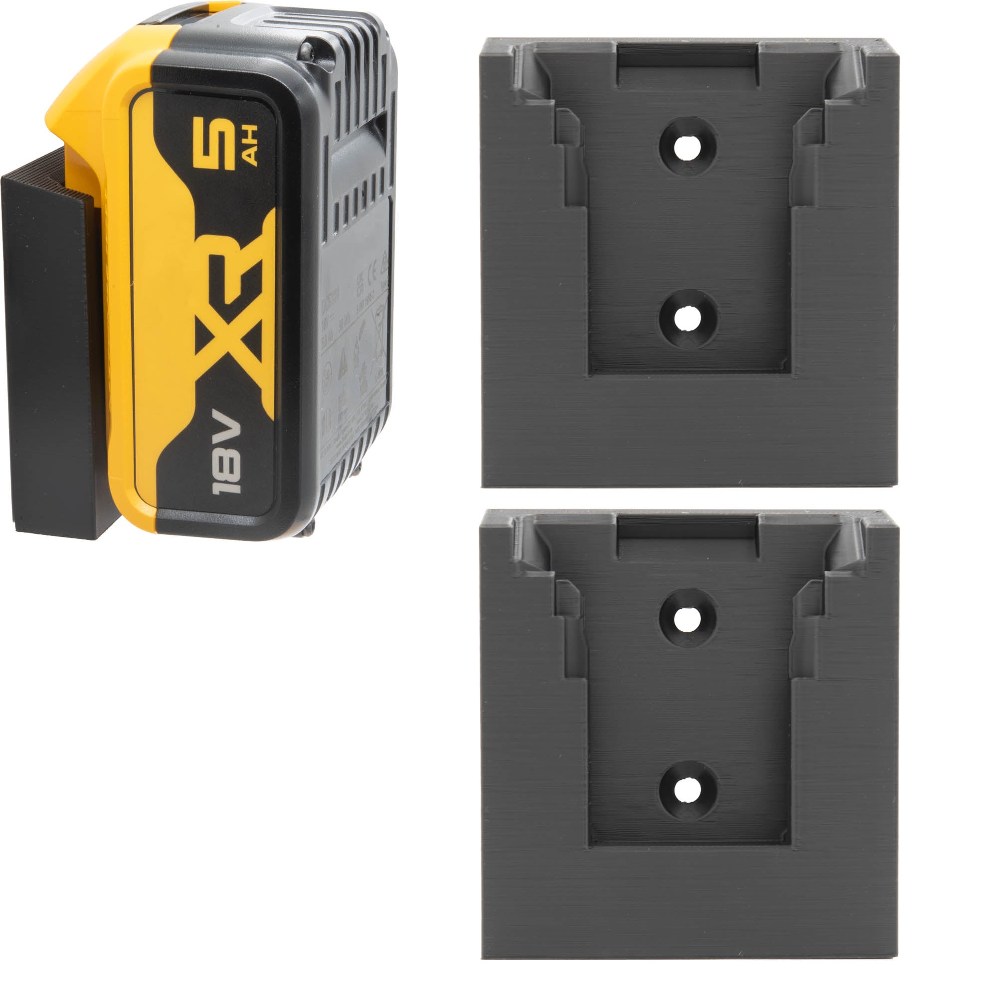 Akkuhalter kompatibel mit DeWALT Akku Wandhalter Akkuwandhalter Wandhalterung Halter 18V