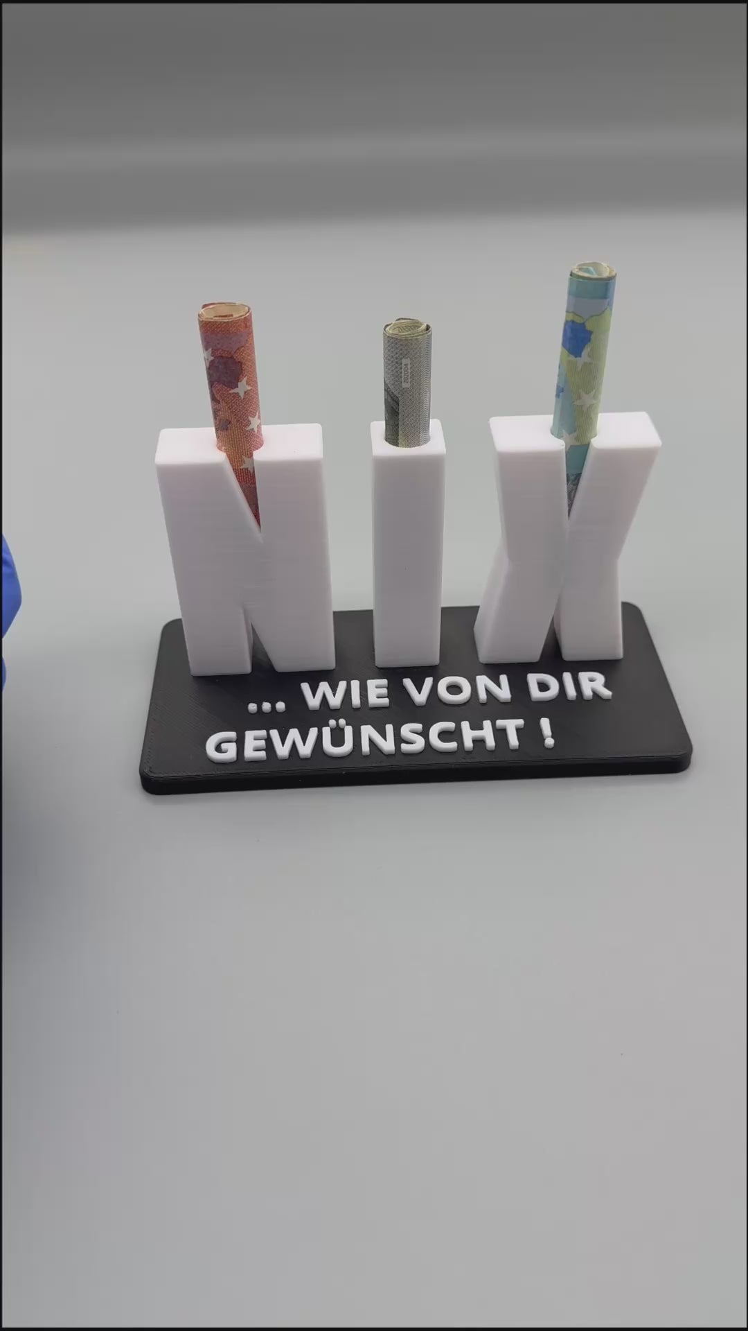 Geldgeschenk NIX Nichts Geschenk Geburtstag Geschenkidee Geldscheingeschenk
